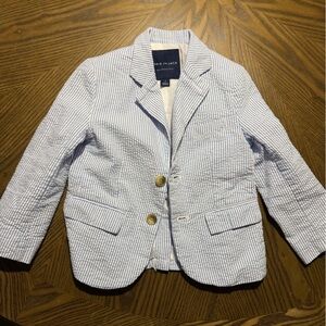 Janie & Jack seersucker suit jacket and shorts